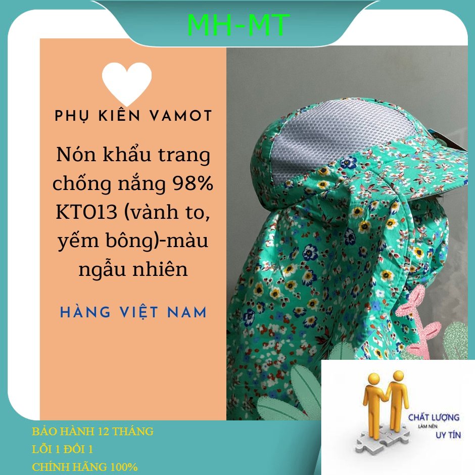 Nón khẩu trang chống nắng 98% kt013