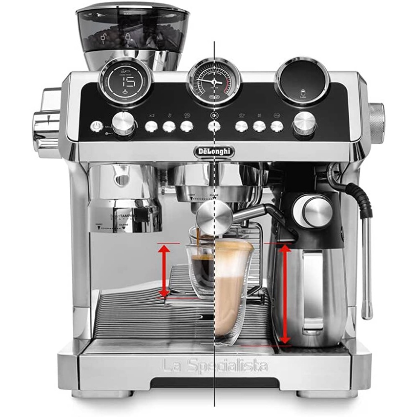 Máy pha cà phê delonghi ec9665, máy pha cafe, espresso, cappucino, latte, 19bar, model mới nhất, nhập úc