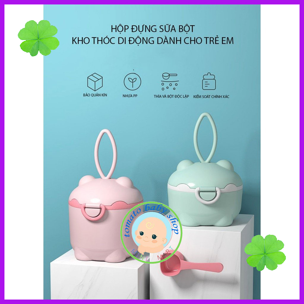 Hộp chia sữa, đựng sữa bột cao cấp - Kho thóc di động dành cho bé