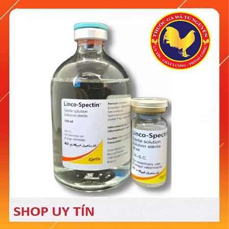 Linco-Spectin lọ 10ml - khò khè, sổ mũi, tiêu chày phân xanh, phân trắng trên gà đá