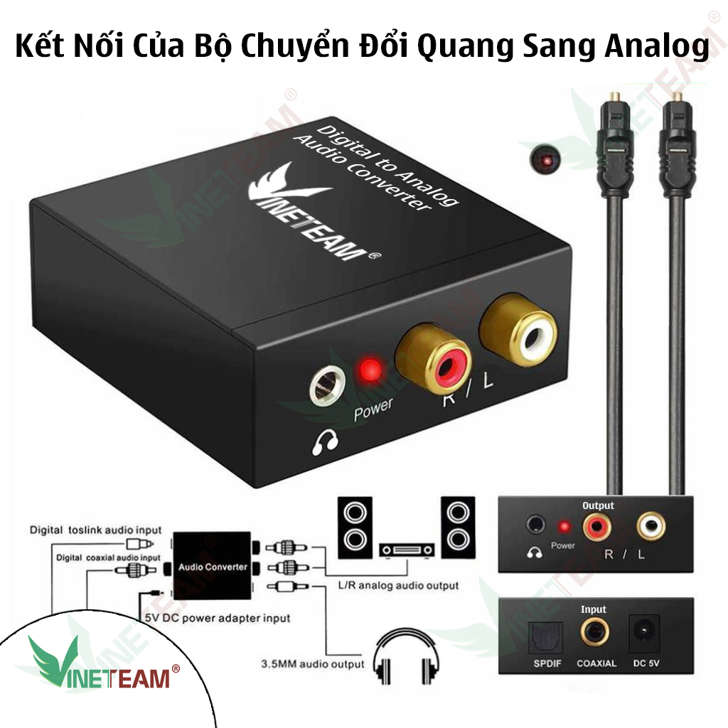 Bộ chuyển đổi OPTICAL ra AV audio , Bộ chuyển đổi Âm Thanh Cổng quang Optical sang Audio AV - R/L, Cổng 3,5 Hỗ Trợ Tv 4k Loại Xịn Model 2021 196-96kb