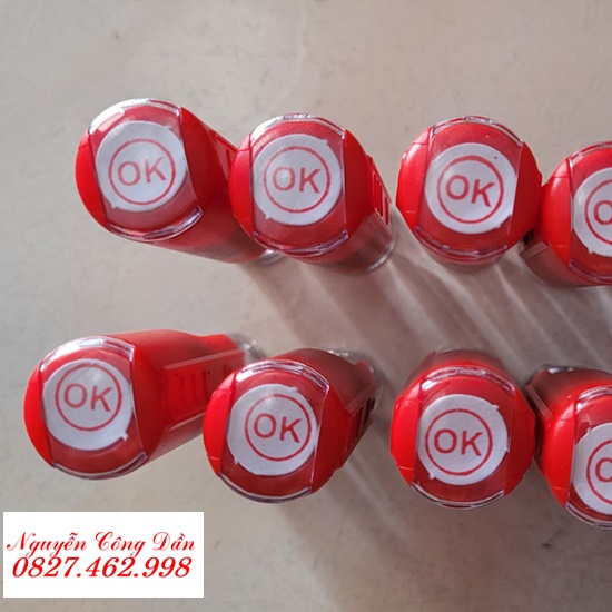 Con Dấu Tích Điểm - Bảo Hành - Khen Thưởng Mini Tròn 9mm In Lên Mọi