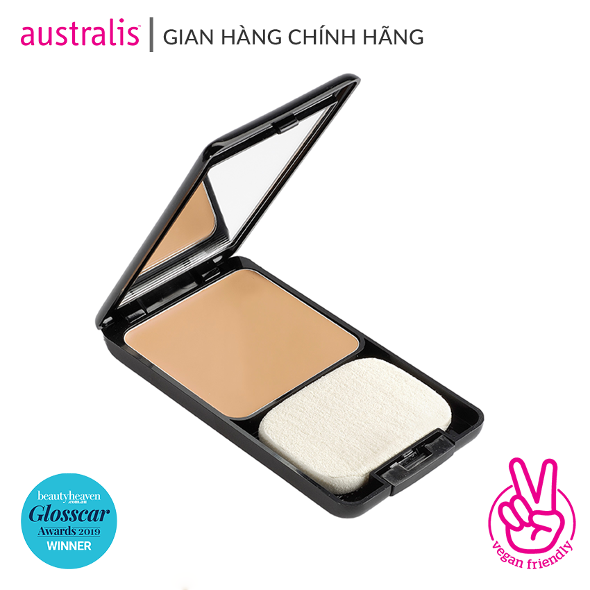 Phấn Nền Dạng Kem 3+1 Làm Sáng Da, Chống Oxy Hóa Australis Powder Cream 3 In 1 Concealer Foundation & Powder-Hàng Úc Chính Hãng