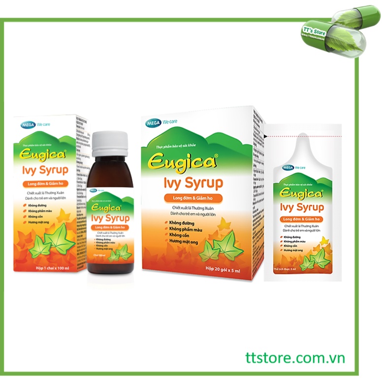 Siro ho eugica ivy syrup - chiết xuất cao lá thường xuân