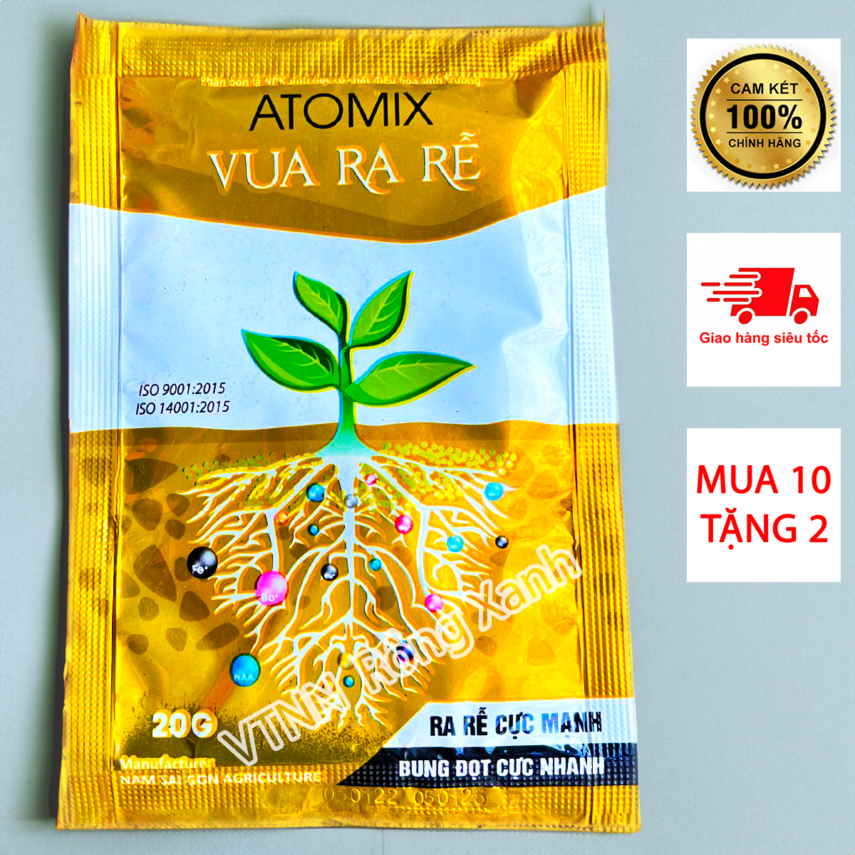 Phân bón kích rễ cực mạnh bung chồi phục hồi cây VUA RA RỄ