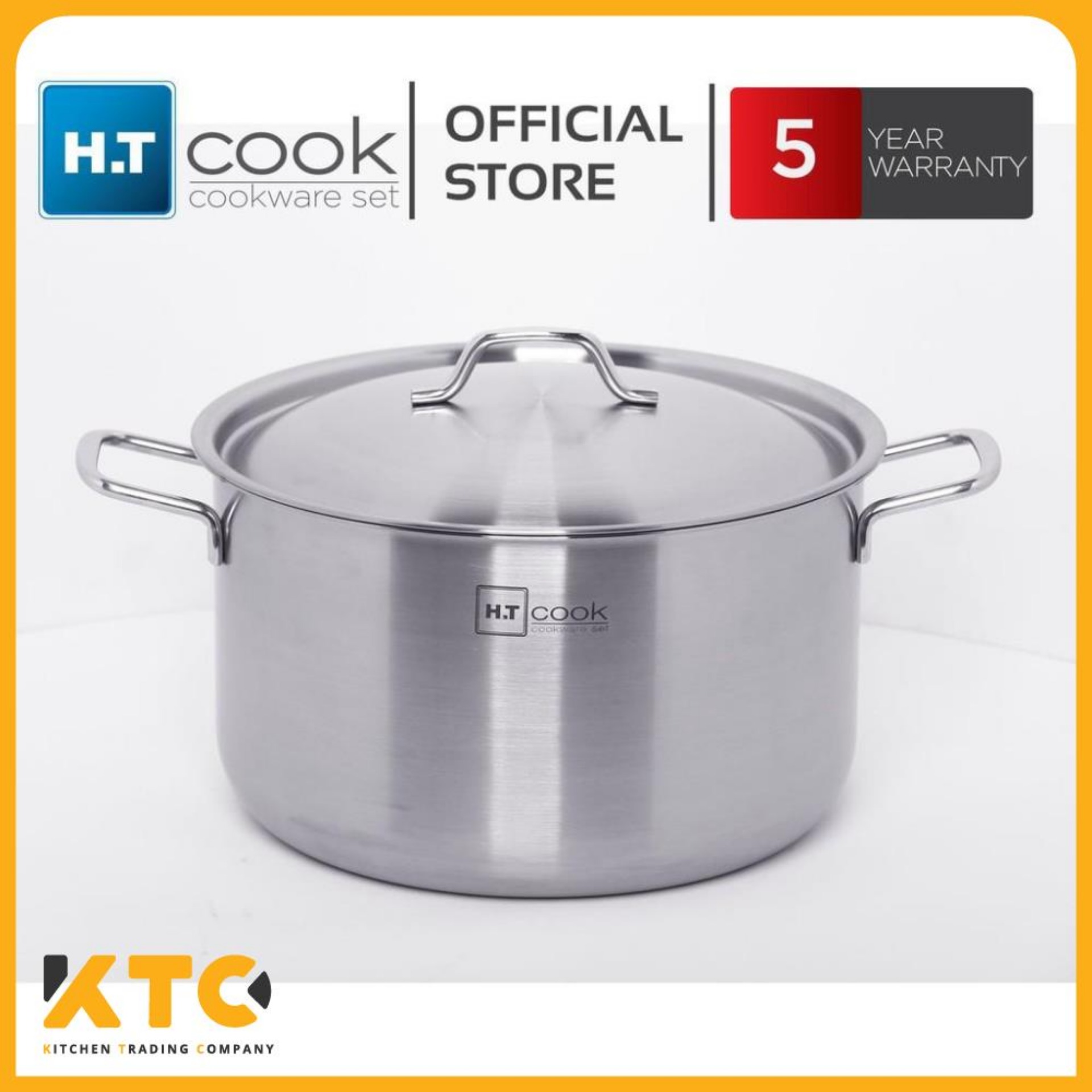 Nồi luộc gà 1 đáy inox 430 h.t cook bếp từ