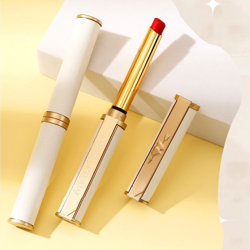 Son lì nội địa trung 5 màu lựa chọn Drohoo Son màu Cam Tươi Đỏ Cam Đỏ Đất Đỏ Hồng myphamsile247 Mk289
