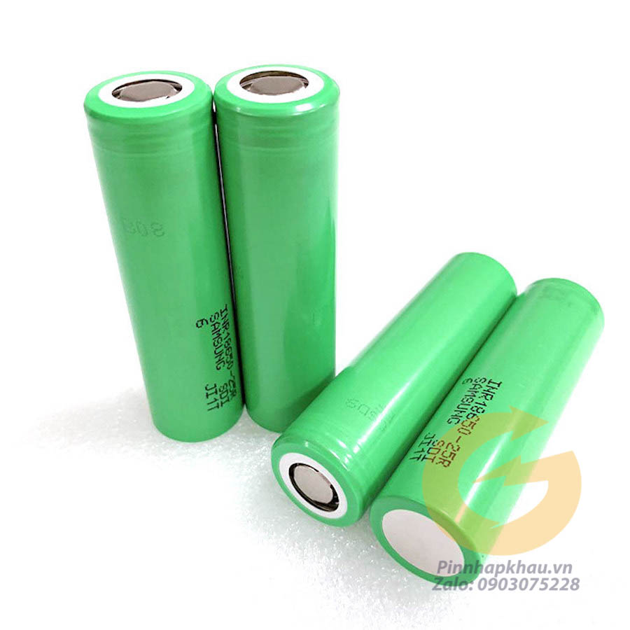 Pin sạc lithium li-ion 18650 samsung 25r 2500mah 20a