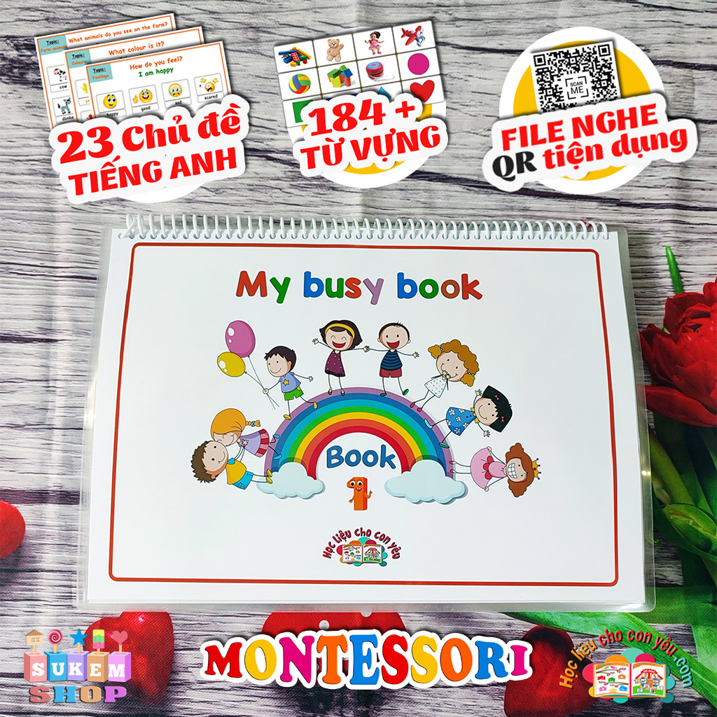 Giúp bé học tiếng anh dễ dàng - My Busy Book - Tiếng Anh cho bé !