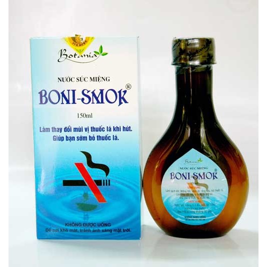 Nước súc miệng boni-smok 150ml.-250ml