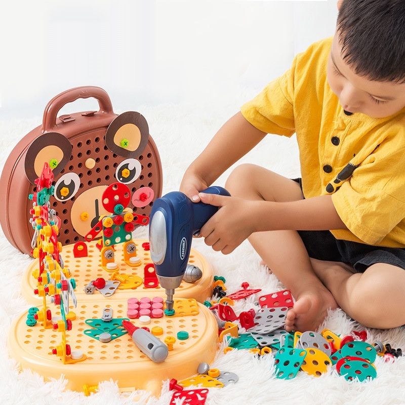 Bộ kít kỹ sư bear - bộ đồ chơi ghép hình