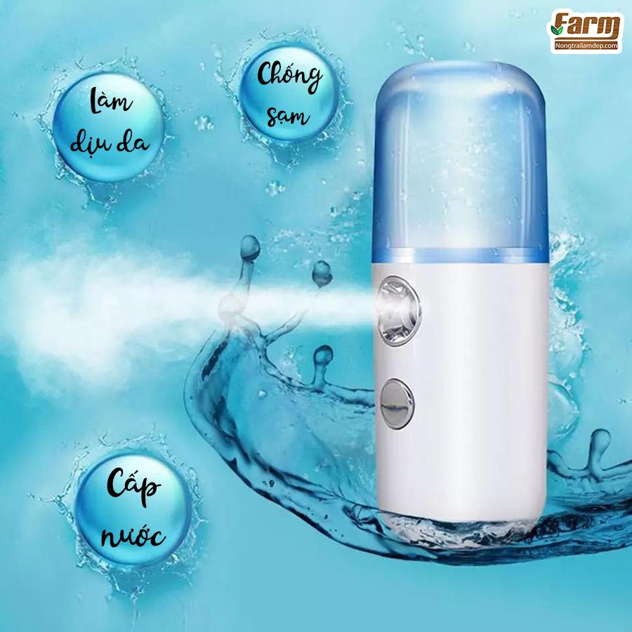 Máy xông mặt xịt khoáng nano mini