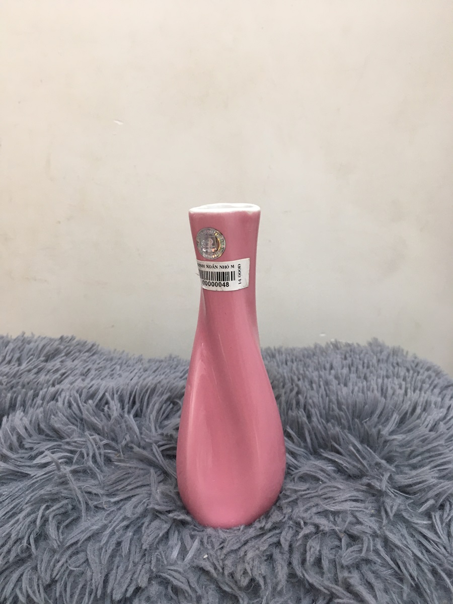 Bình hoa xoắn nhỏ 17.5 cm - gốm sứ cường phát