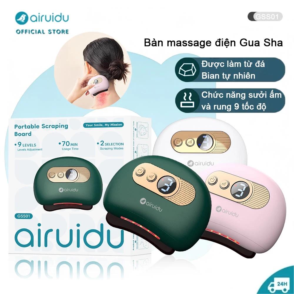 Airuidu GSS01 Bảng Gua Sha 9 Mức Nhiệt Độ & Rung Động Điều Chỉnh Làm Dịu Cơ Bắp Mát-xa Da Hiệu Quả