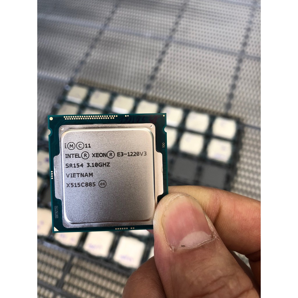 Cpu xeon e3 1220 v3 sooket 1150 mạnh tương đương i5 4590