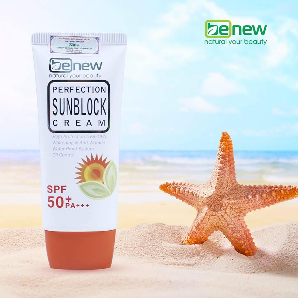 [HCM]Kem chống nắng dưỡng da Benew Perfection Sunblock Cream 50ml