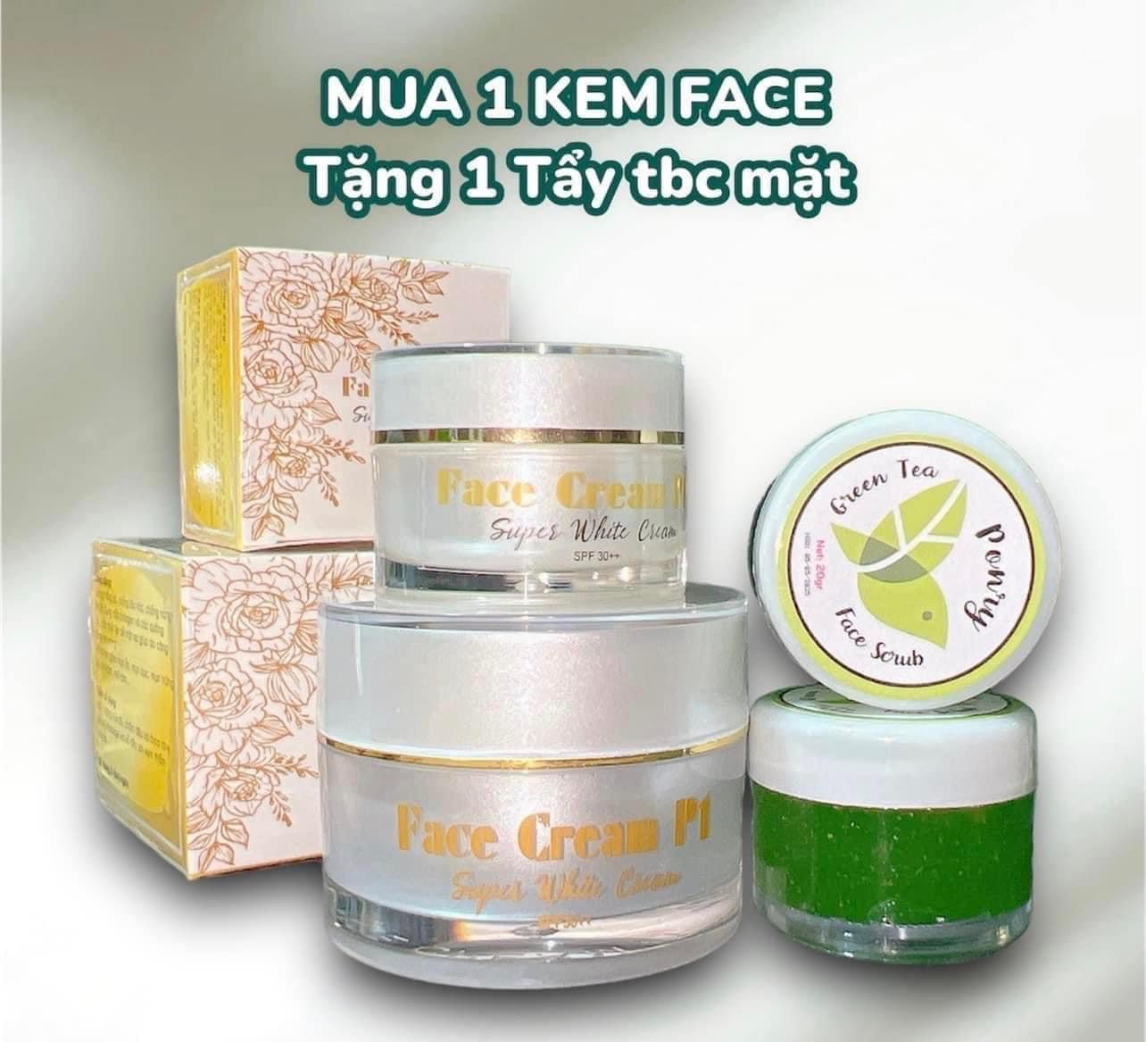 KEM FACE P1 PONRY HỦ LỚN 10 GRAM DƯỠNG TRẮNG HỒNG DA, GIẢM THÂM SẠM DA (Chính hãng - Tặng kèm quà)