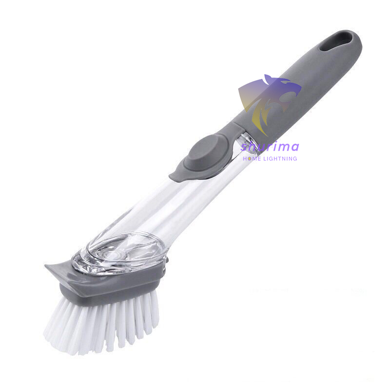 [HCM] Chà rửa Cây cọ chà rửa xoong nồi 2 trong 1 có chổ đựng xà phòng - Đồ chà rửa chén bát nồi chảo - xà phòng Cây chà nồi