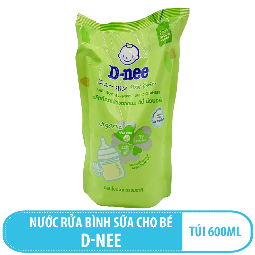 Túi Rửa bình sữa Dnee cho bé 600ml