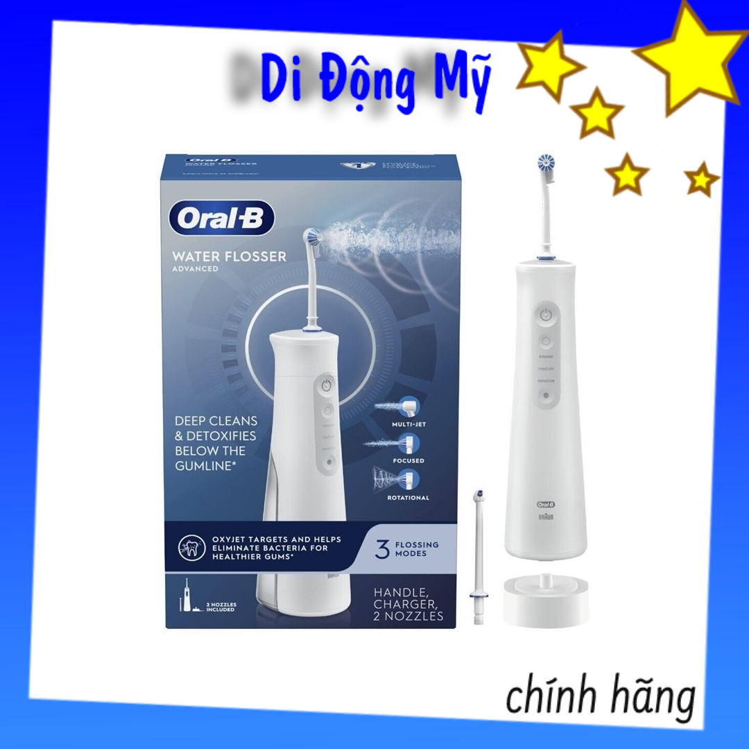 Oral-b water flosser advanced aqua - máy tăm nước oral-b waterjet aquacare 6, công nghệ oxyjet