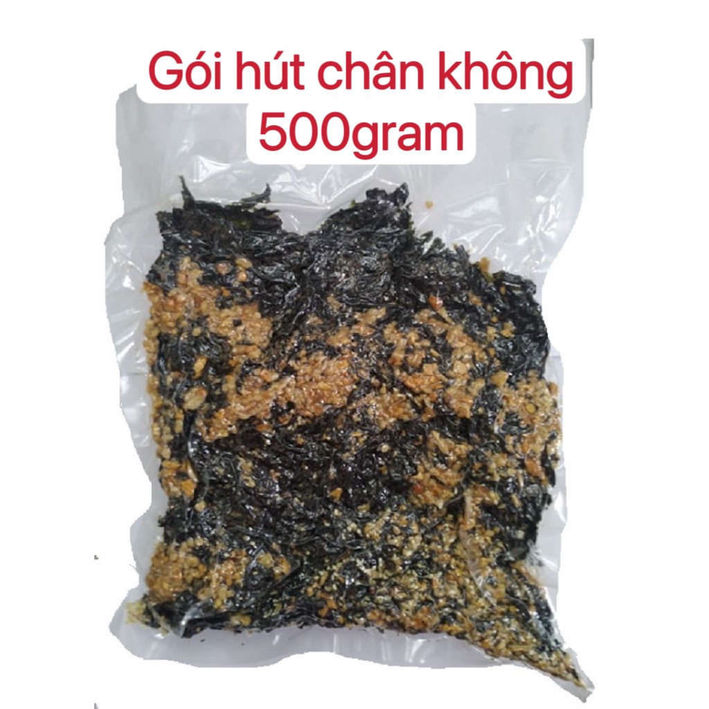 [ Gói 500gram Loại Hút Chân Không ] Rong biển cháy tỏi - rong biển sấy ăn liền