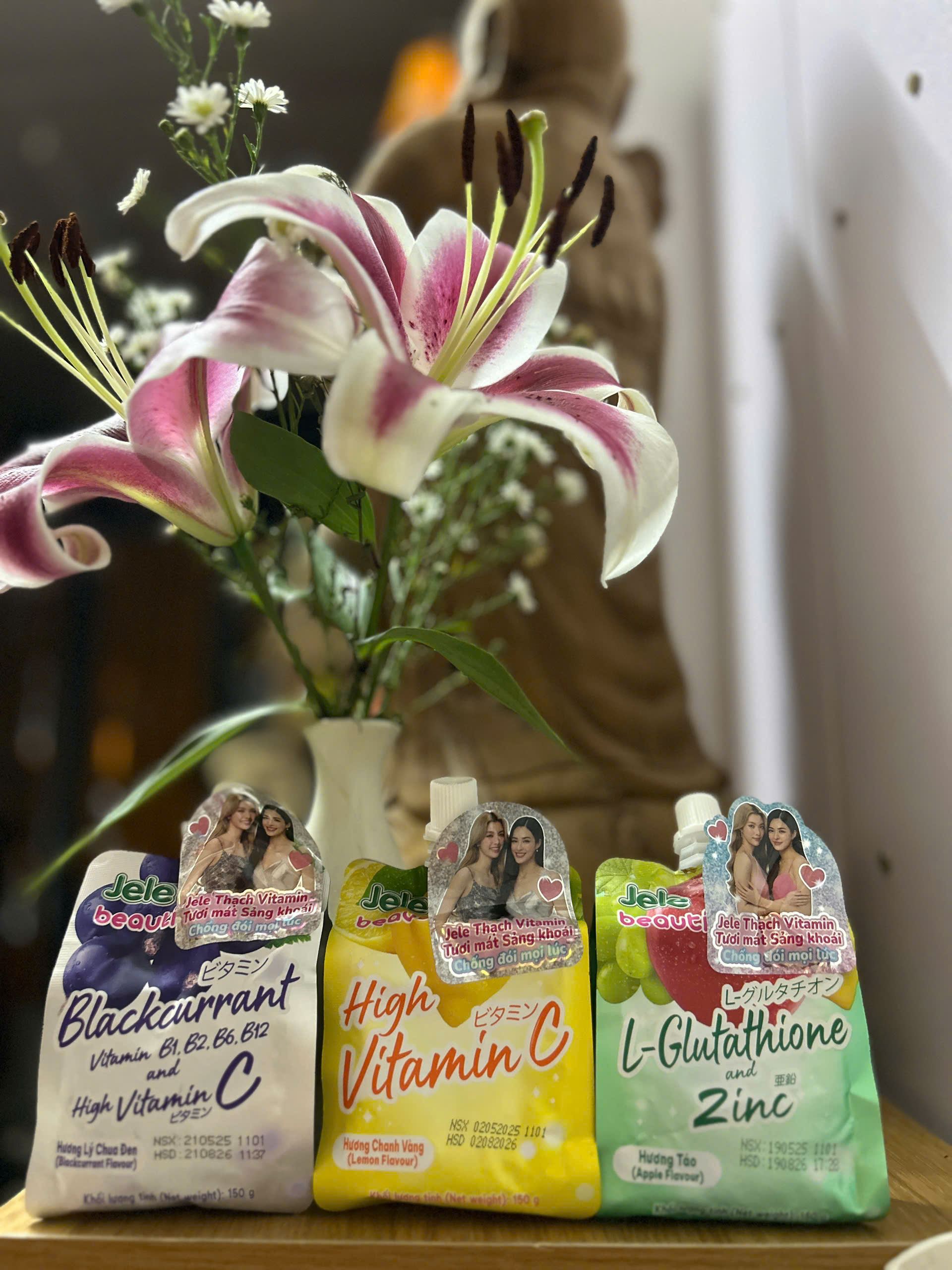 Nước Trái Cây Thạch Jele Beautie 150gr - Mix Ngẫu Nhiên Thùng 36 gói - Việt Nam