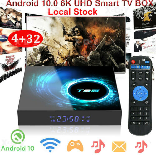 ĐẦU THU Android TV Box T95 H616 Mới 4Gb Ram 32Gb Rom Android 10 Cài Sẵn Ứng Dụng HÁT KARAOKE XEM PHIM 6K CÓ BUETOOTH, wifi kép