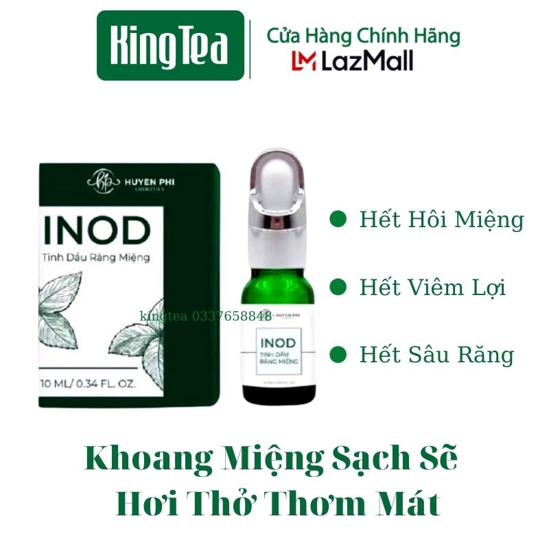 Tinh dầu hôi miệng inod 10ml , khử mùi hôi miệng, ngừa sâu răng viêm lợi, chảy máu chân răng, nhiệt miệng