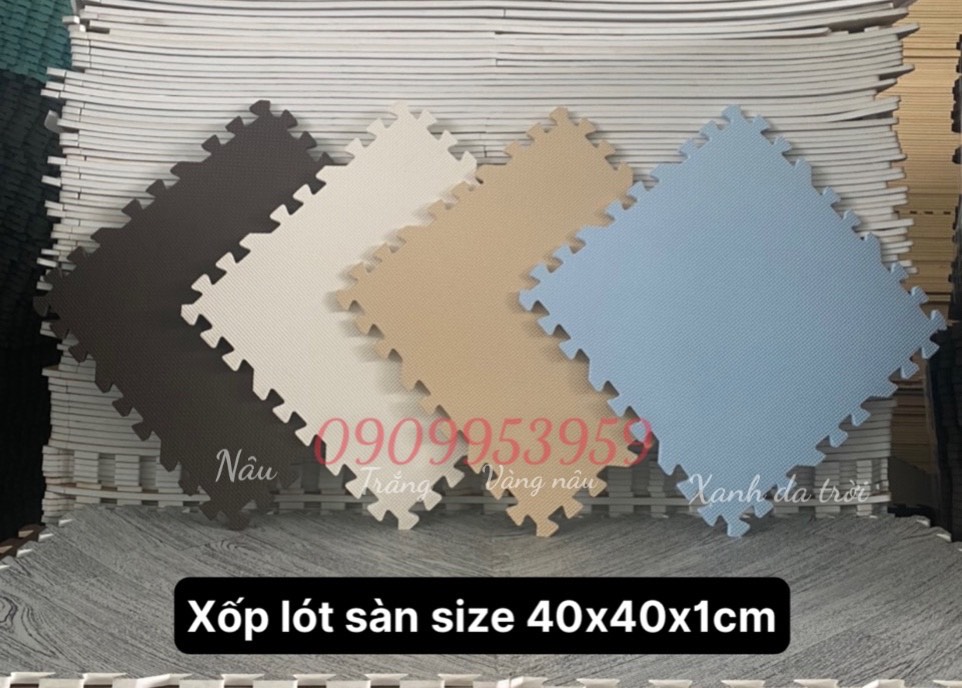 Xốp lót sàn nâu và kem size 40x40x1cm