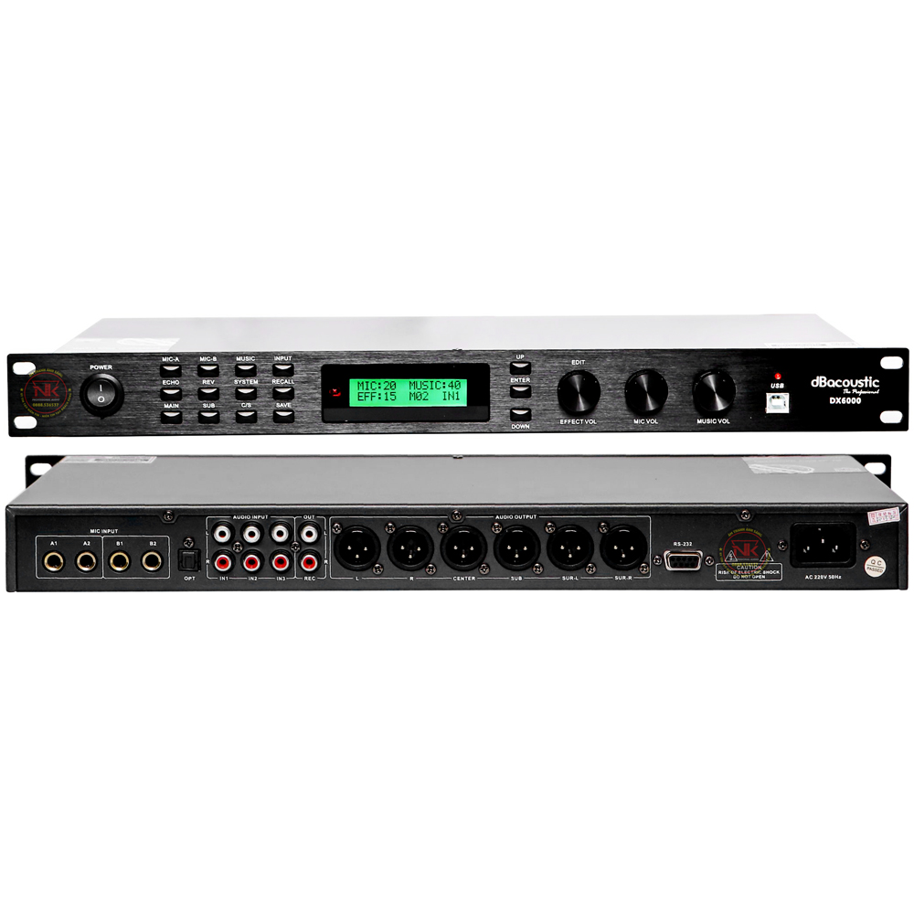 Vang số dB acoustic DX6000 bảo hành 24 tháng tặng dây canon miễn phí vận chuyển