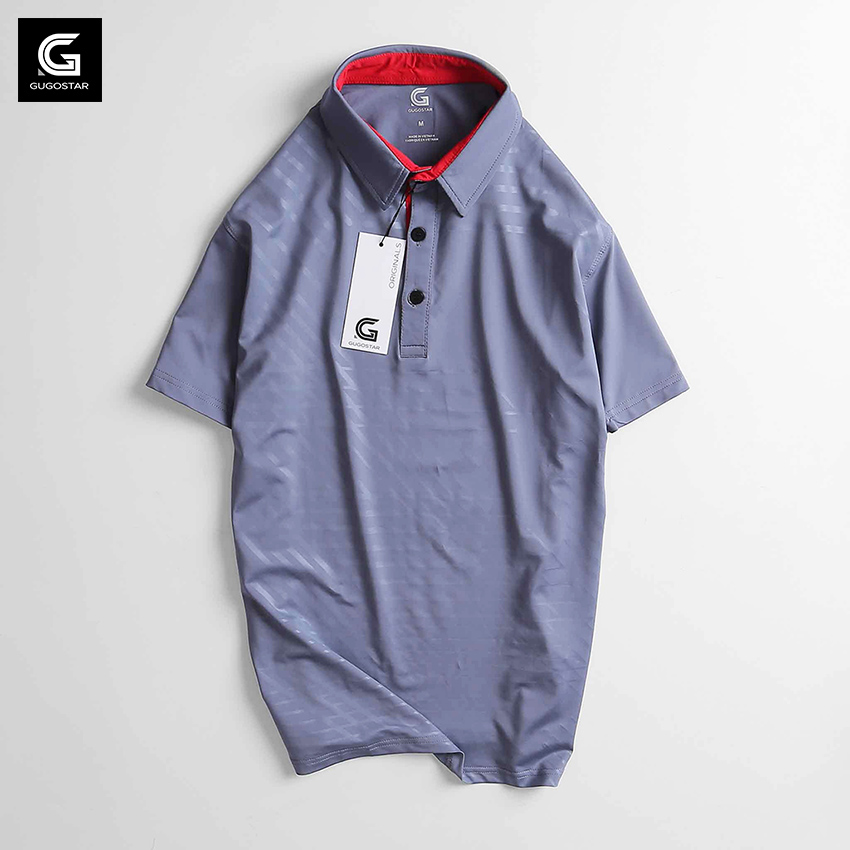 [HCM]Áo Thun Nam Có Cổ Thể Thao G375 Thun Lạnh Poly Co Giãn 4 Chiều - GUGOSTAR - 1
