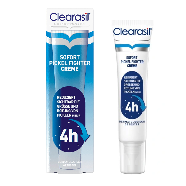 Kem tri mụn siêu tốc Clearasil 4h - nhanh chóng, hiệu quả (15g) - Pháp