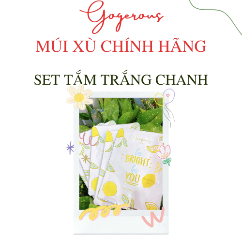 Tắm chanh MÚI XÙ dưỡng trắng da căng muots ủ trắng