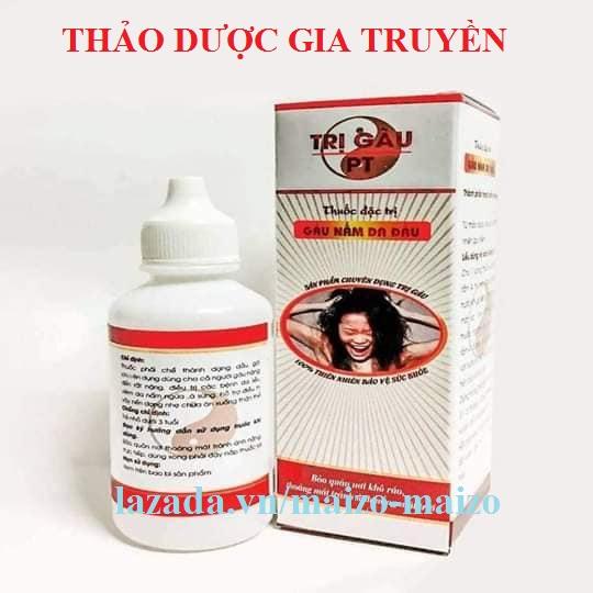 Dầu gội thảo dược gia truyền dùng cho gàu và nấm da đầu Phạm Tuân PT