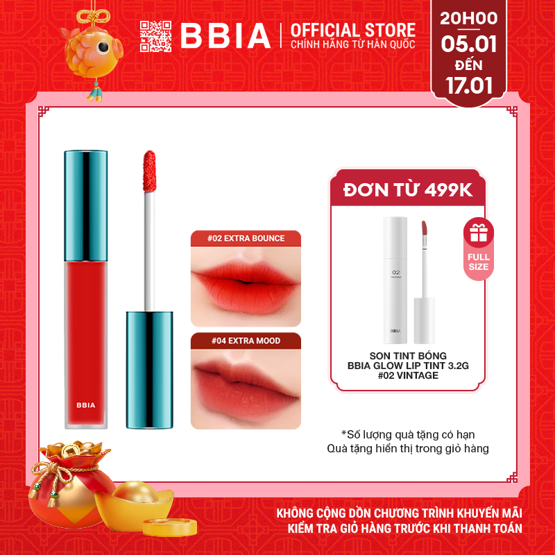 Son Kem BBIA Last Velvet Lip Tint Version 1 (5g) son lì