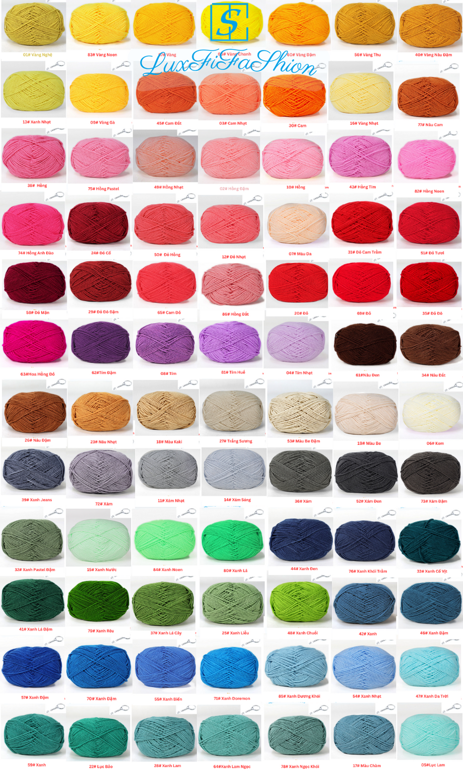 Len milk cotton 50gram làm đồ handmade có quà tặng đi kèm khoen tròn