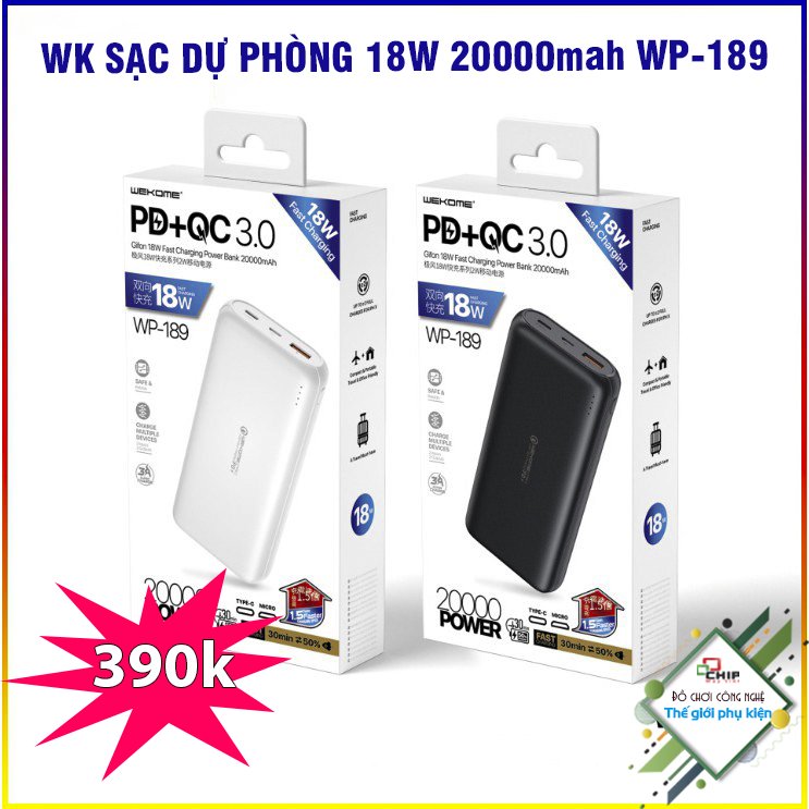 Pin sạc dự phòng wekome wp-187 pin sạc dự phòng wk wp-187/wp-189 10000mah 20000mah sạc dự phòng wk wp -189 20000mah sạc dự phòng 3.0 chính hãng wp-189 sạc dự phòng wk wp 187- 10000mah-189 20000mah