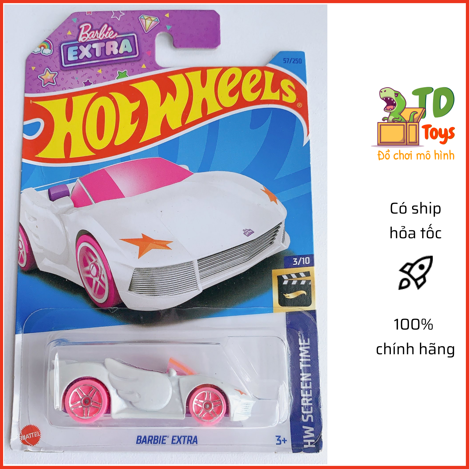 Xe Mô Hình Chính Hãng HotWheels - Barbie Extra