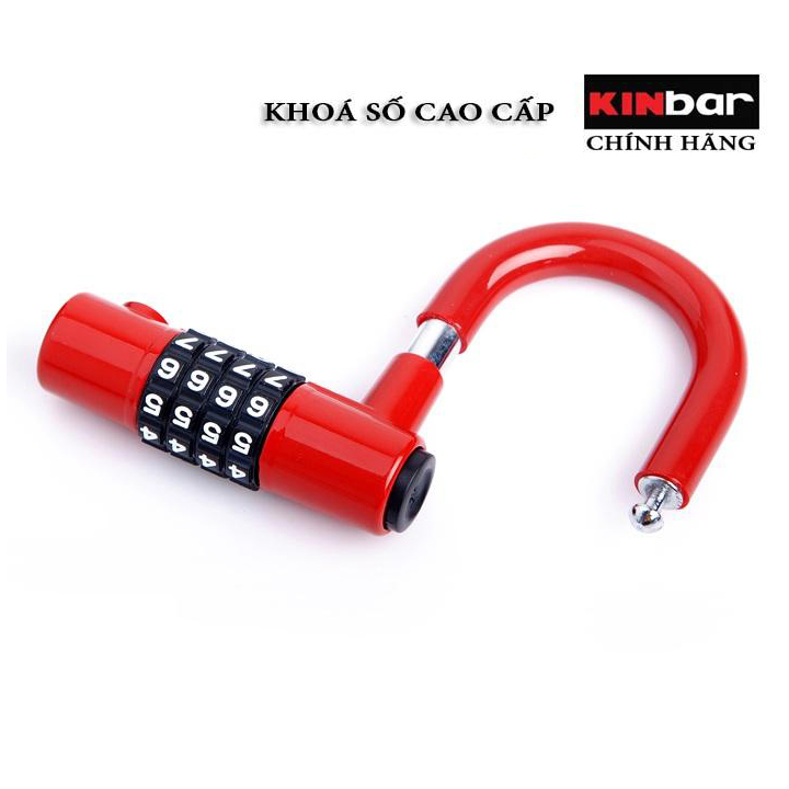 Khoá kinbar, khoá số cửa nhà - Ổ khoá mã số, ổ khoá 4 số chữ U, ổ khoá chống cắt xịn- HẢI MY STORE