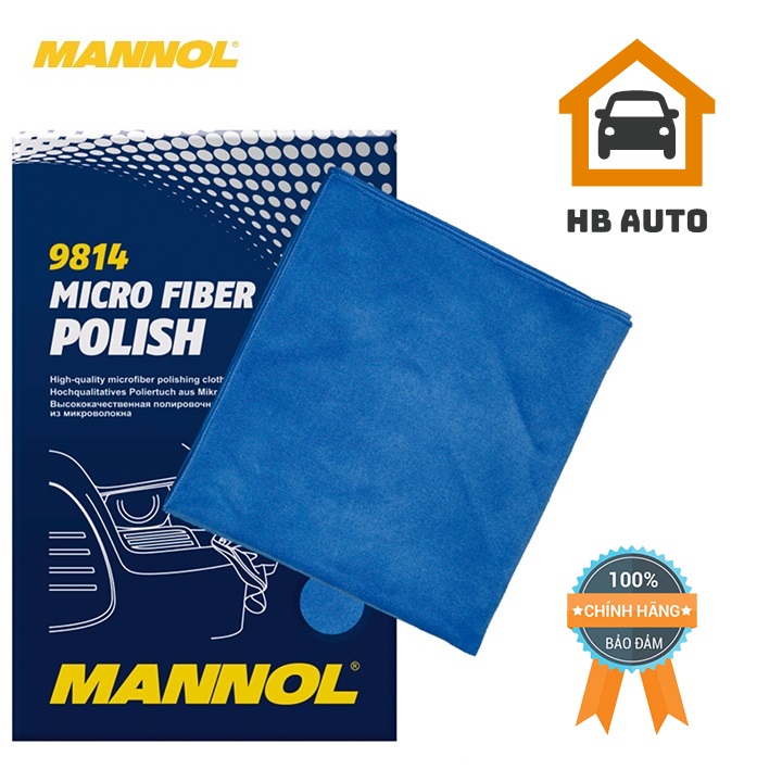 [FreeshipMAX] Khăn Đánh Bóng Sợi Vải Nhỏ MANNOL Micro Fiber Polish 9814 – HB AUTO
