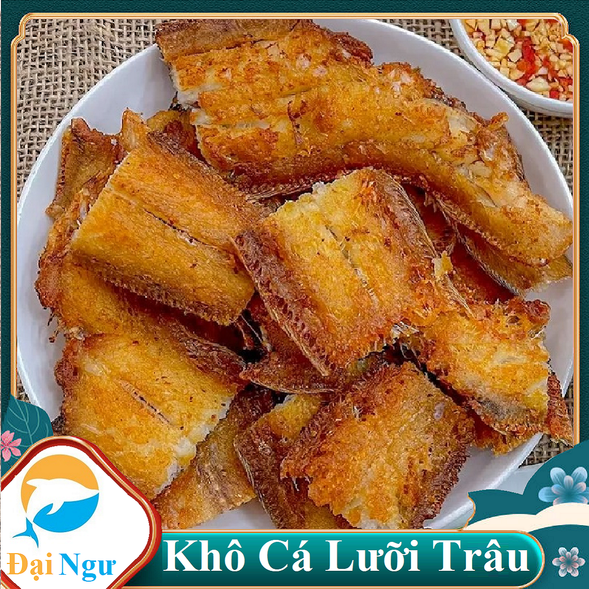 Khô cá lưỡi trâu loại trung chiên giòn như ý--đại ngư