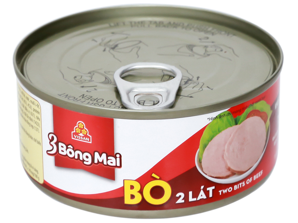 BÒ 2 LÁT VISSAN -  3 BÔNG MAI - hộp 150g