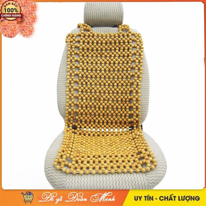 Lót ghế ô tô hạt gỗ thông 📌FREESHIP📌 Bọc ghế ô tô khoác vai hạt 1,8cm, áo ghế lót liền chống nóng