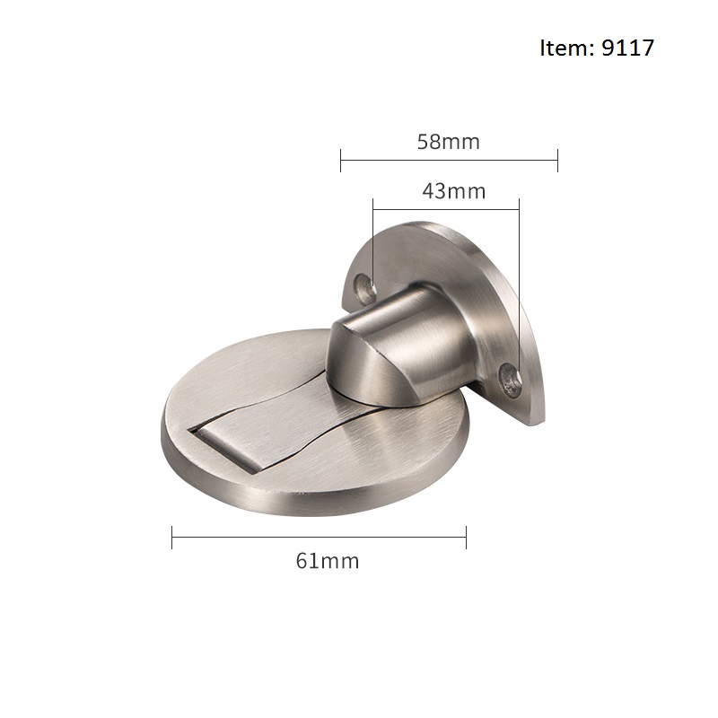 Chặn cửa nam châm loại cao cấp, chặn cửa thông minh chống va đập có keo dán 3M và ốc vít.