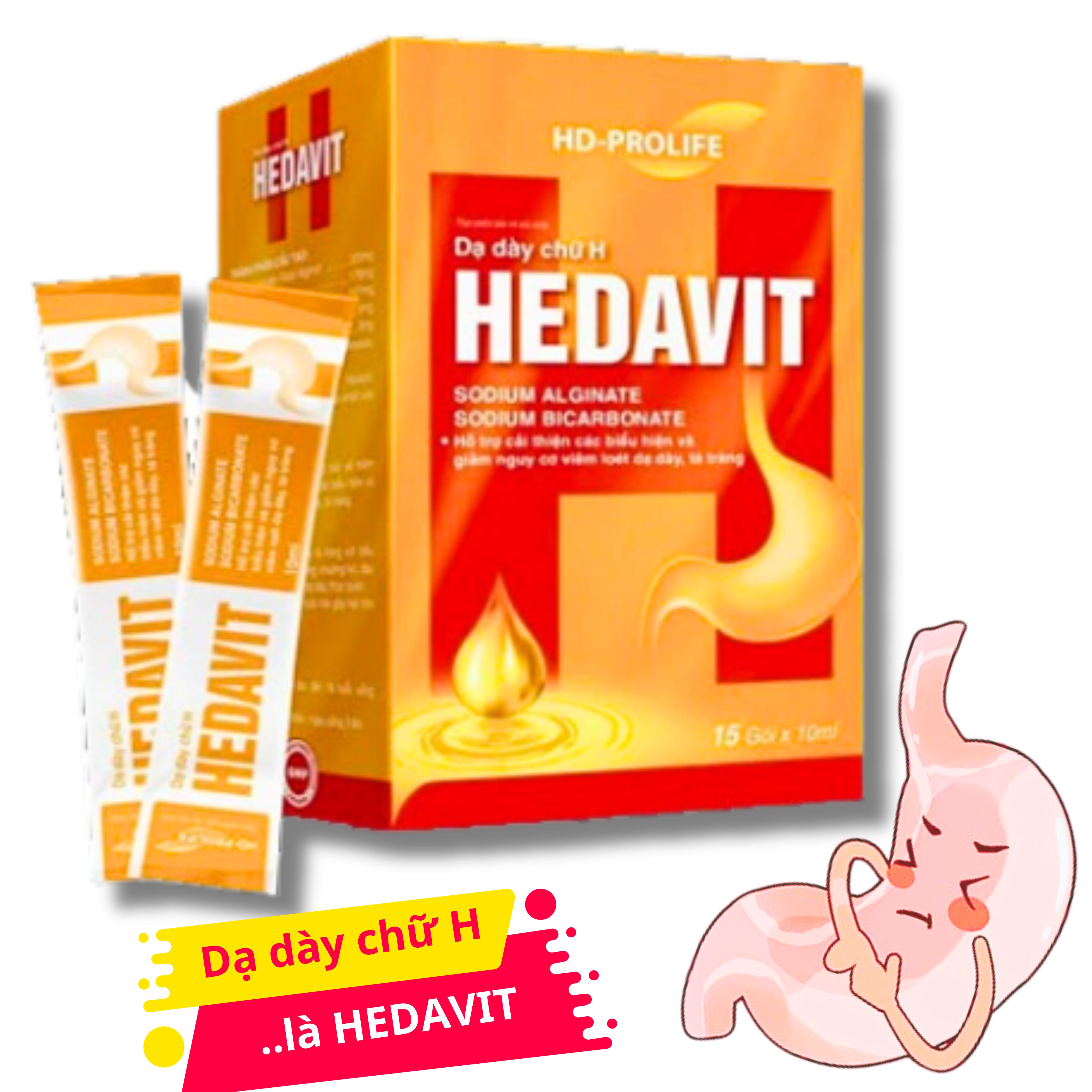 Dạ dày chữ H Hedavit - Hỗ trợ giảm nguy cơ viêm loét dạ dày tá tràng hiệu quả