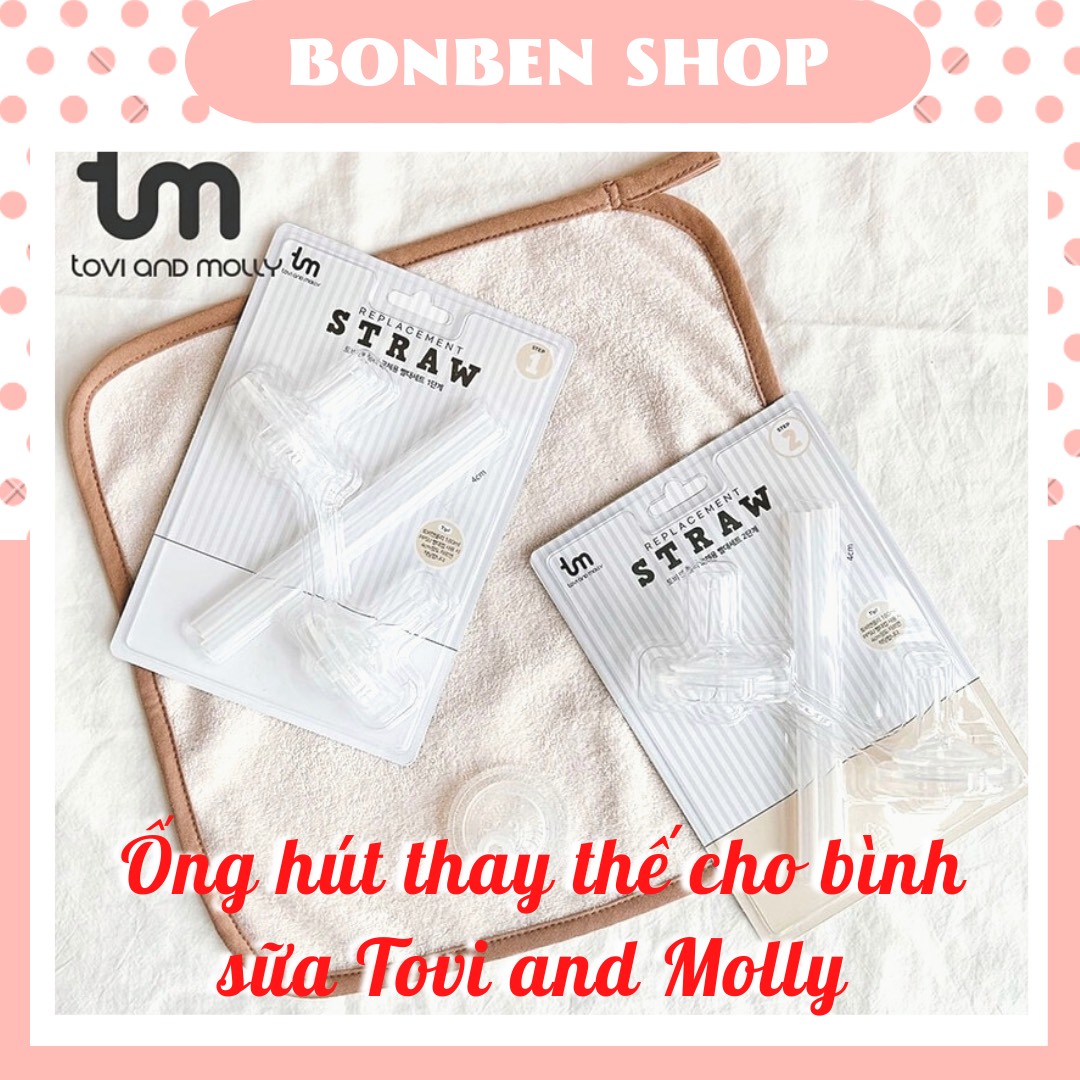 Ống hút thay thế bình hút Tovi and Molly bình sữa cổ rộng Moyuum, Pig, Mother K Grosmimi