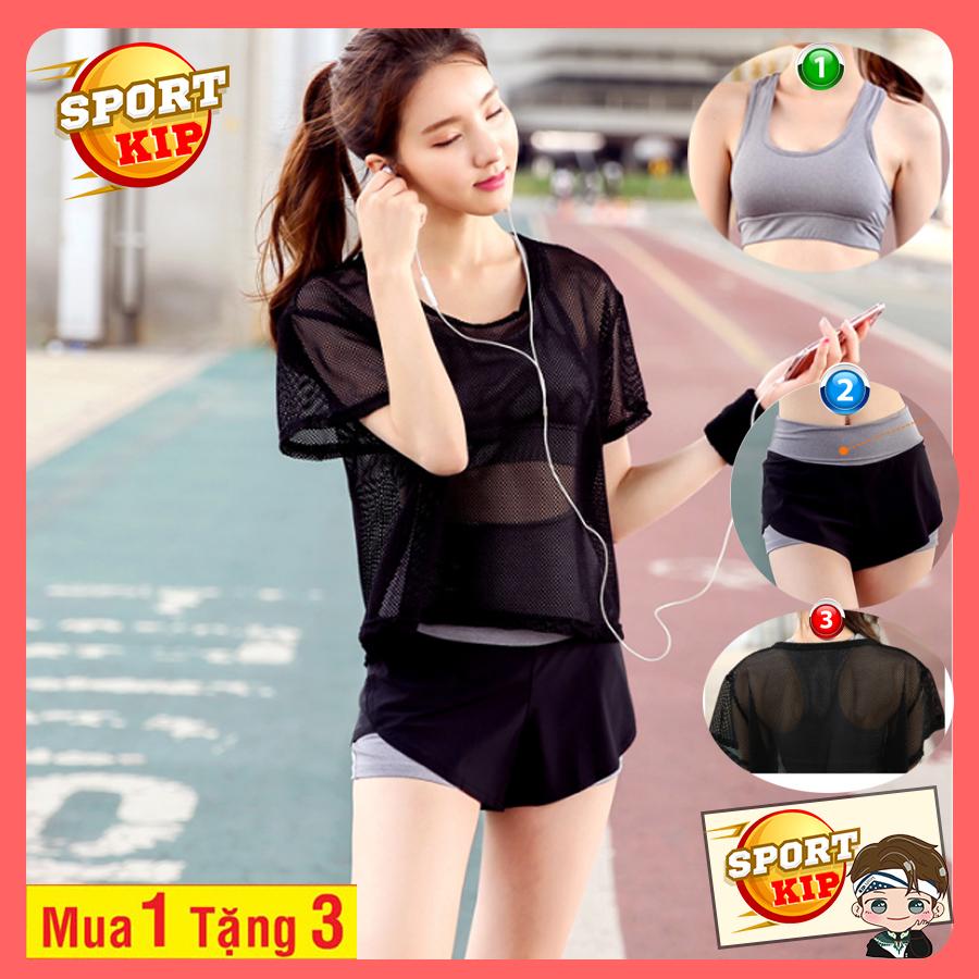 Sét Bộ đồ tập Gym, Yoga, Aerobic nữ 3 trong 1 cao cấp Style Hàn Quốc 2020 - Kip03 Quần dài thể thao nữ + áo tập gym nữ cao cấp
