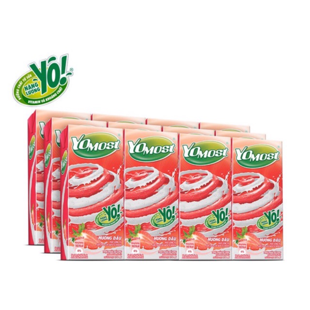 Bộ 3 lốc sữa tươi yomost đủ vị