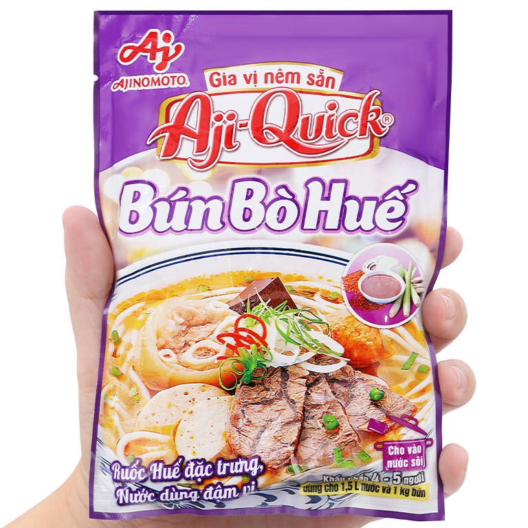 Gia vị nêm sẵn Bún Bò Huế Aji-Quick 59g