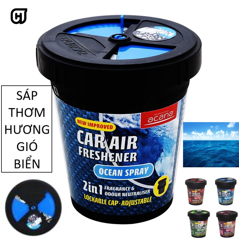 [HCM]Sáp thơm ô tô thiên nhiên Acana 130g CHT26